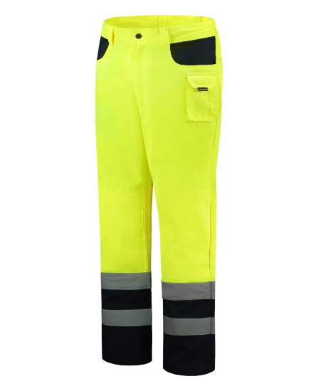 Afbeeldingen van TRICORP Werkbroek ISO20471 bi-colour 503002 fluor geel/navy 42