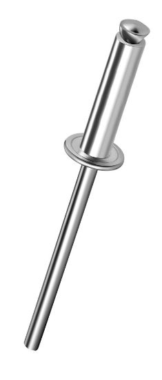 Afbeeldingen van Popnagel Q-Peel ALU/staal bolkop 4,8X12MM klembereik 3,0-5,0MM