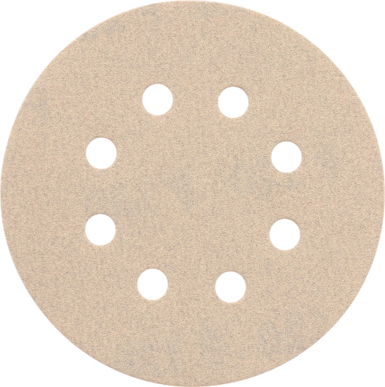 Afbeeldingen van KELFORT Klitschuurschijf wit 8-gat 125MM K120 10x