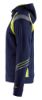 Afbeeldingen van BLÅKLÄDER Hoodie met hele rits Visible 3433 marineblauw/High Vis geel XL