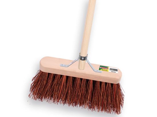 Afbeeldingen van SOLIDE Bezem bassine 29CM met IKAPÉ steel en stokhouder 140X28CM