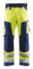 Afbeeldingen van BLÅKLÄDER Werkbroek zonder spijkerzakken 1566 High Vis geel/marineblauw D88