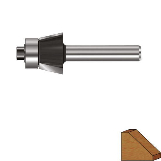 Afbeeldingen van ROTEC Fasefrees HM GOLD 45° 36MM S=12MM