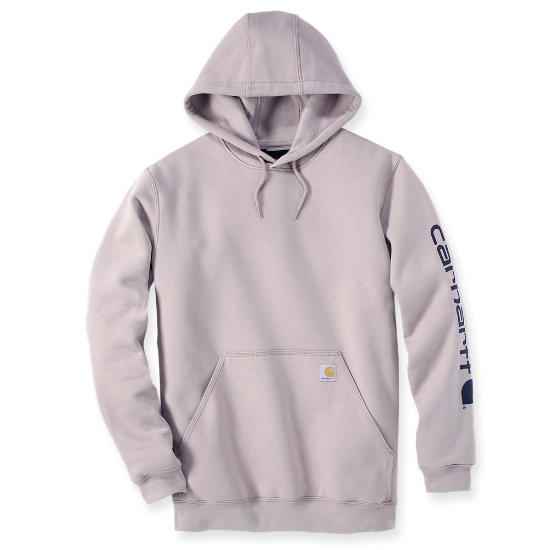 Afbeeldingen van CARHARTT Hoodie logo sleeve K288 mink M