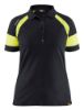 Afbeeldingen van BLÅKLÄDER Poloshirt dames Visible 3529 zwart/High Vis geel L