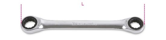 Afbeeldingen van BETA Ringratelsleutel plat 195AS 5/16X3/8