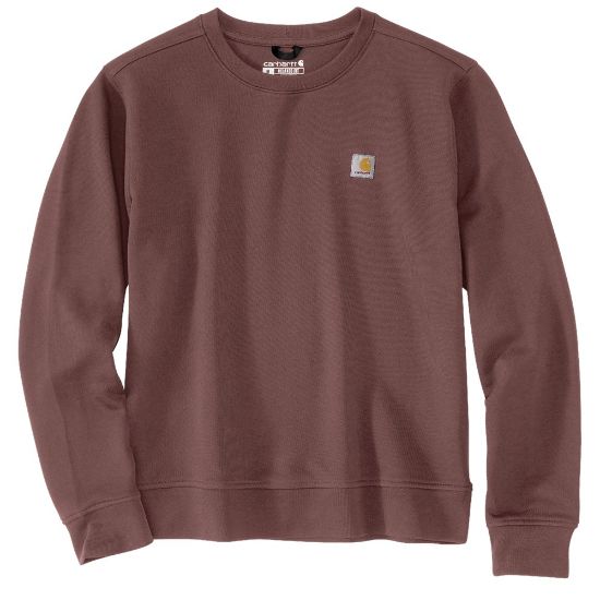 Afbeeldingen van CARHARTT Sweatshirt French Terry ronde hals dames 106179 apple butter S