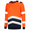 Afbeeldingen van TRICORP Sweater High Vis bi-colour 303004 fluor oranje/inkt XS