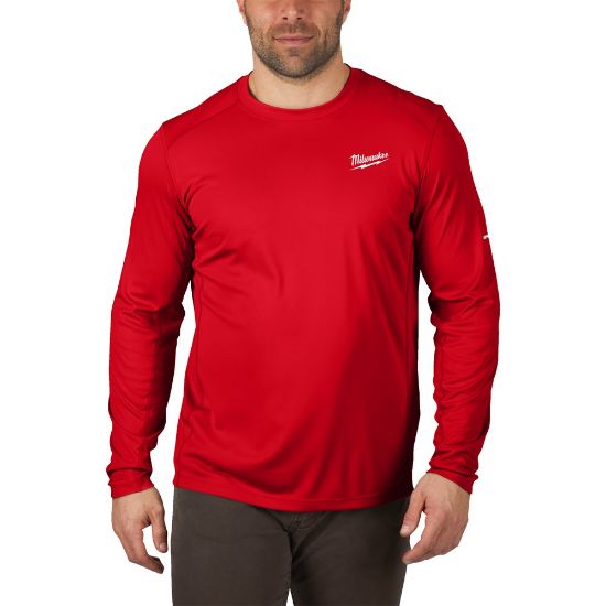Afbeeldingen van MILWAUKEE T-Shirt long sleeve warm weather WWLSRD rood XL