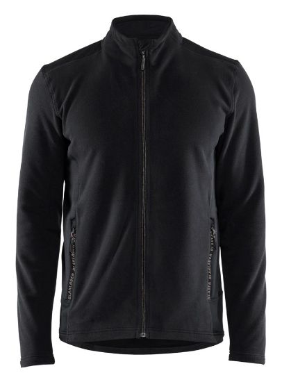 Afbeeldingen van BLÅKLÄDER Microfleecevest 4765 zwart/medium grijs 3XL