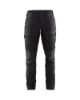Afbeeldingen van BLÅKLÄDER Werkbroek service dames met stretch 7166 zwart/donkergrijs D20