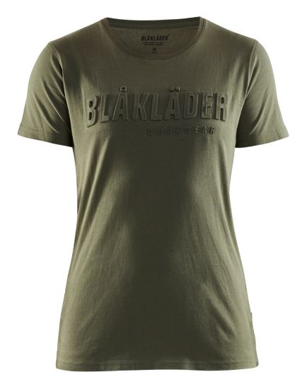 Afbeeldingen van BLÅKLÄDER T-shirt 3D dames 3431 herfstgroen L