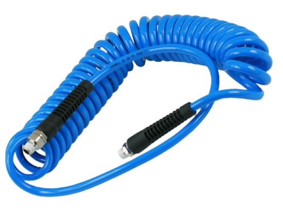 Afbeeldingen van Spiraalslang PU AK blauw 5,5X8MM 4M