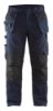 Afbeeldingen van BLÅKLÄDER Werkbroek service met stretch en spijkerzakken 1496 donker marineblauw/High Vis geel C62