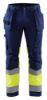 Afbeeldingen van BLÅKLÄDER Werkbroek met stretch 1558 marineblauw/High Vis geel D92
