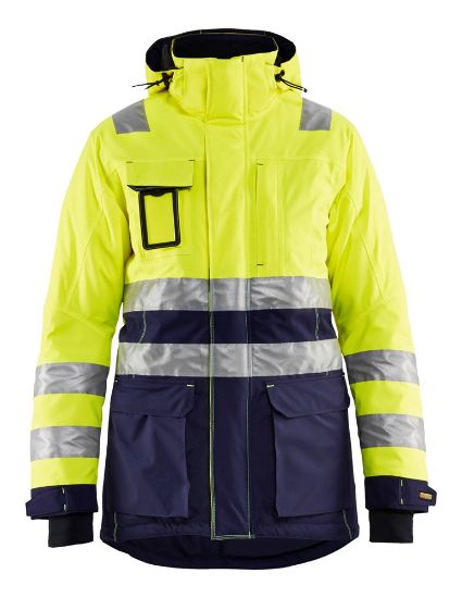 Afbeeldingen van BLÅKLÄDER Winterparka dames 4472 High Vis geel/marineblauw XS
