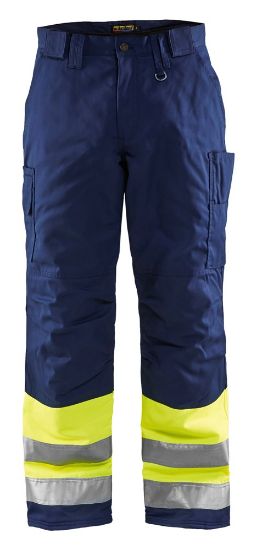 Afbeeldingen van BLÅKLÄDER Winterwerkbroek 1862 High Vis geel/marineblauw C56