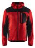 Afbeeldingen van BLÅKLÄDER Gebreid vest met softshell 4930 rood/zwart S