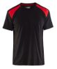 Afbeeldingen van BLÅKLÄDER T-shirt bi-colour 3379 zwart/rood 2XL