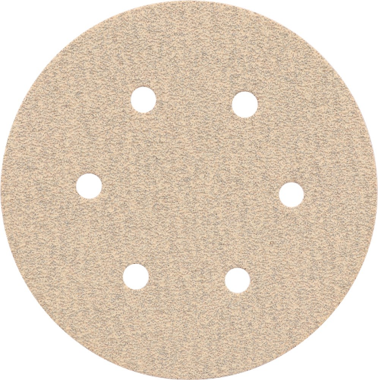 Afbeeldingen van KELFORT Klitschuurschijf wit 6-gat 150MM K40 10x