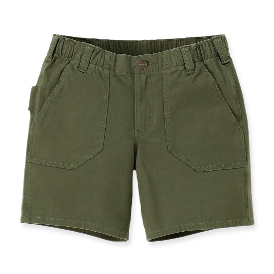 Afbeeldingen van CARHARTT Short canvas relaxed fit dames 105730 basil W18/REG