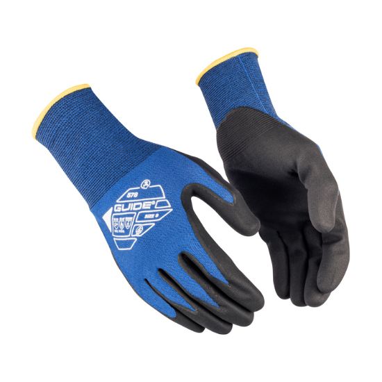 Afbeeldingen van GUIDE ESD-handschoen nylon/koolstofvezel microporeus nitrilschuim 578 HP