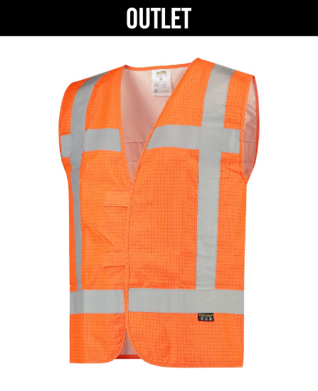 Afbeeldingen van TRICORP Veiligheidsvest RWS vlamvertragend antistatisch 453008 fluor geel M