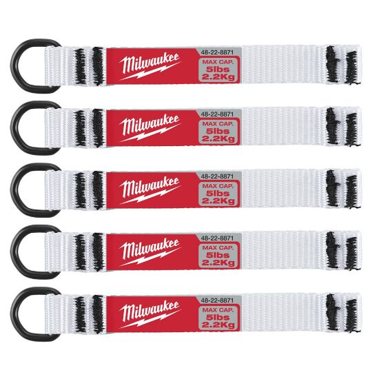 Afbeeldingen van MILWAUKEE Gereedschapskoord D-Ring 2,25kg 5x