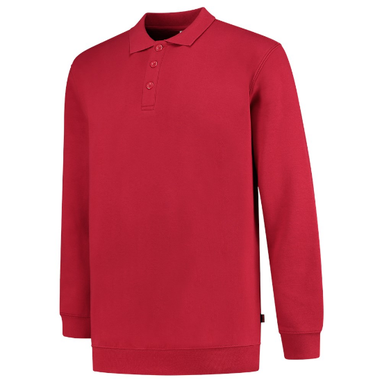 Afbeeldingen van TRICORP Polosweater met boord 60°C wasbaar 301016 rood S