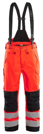 Afbeeldingen van BLÅKLÄDER Shell werkbroek 1867 High Vis rood/zwart D96