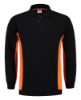 Afbeeldingen van TRICORP Polosweater bi-colour met borstzak 302001 zwart/oranje L