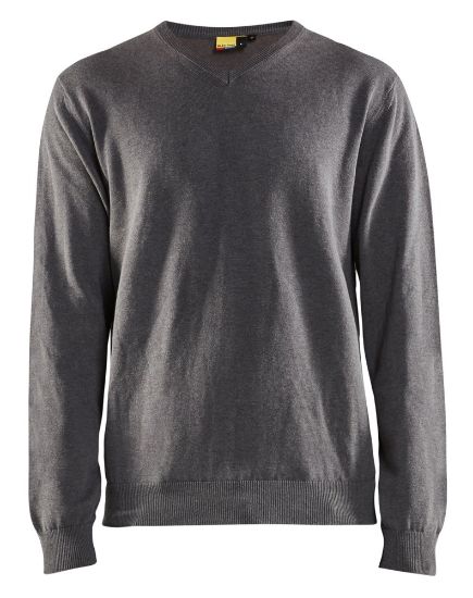 Afbeeldingen van BLÅKLÄDER Pullover gebreid 3590 zwart mêlee L
