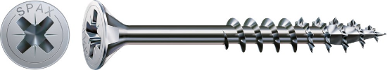 Afbeeldingen van SPAX Spaanplaatschroef platkop WIROX deeldraad PZ2 5X90MM