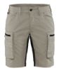 Afbeeldingen van BLÅKLÄDER Short service dames met stretch 7149 stone/zwart C48