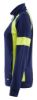 Afbeeldingen van BLÅKLÄDER Sweater dames Visible met rits 3568 marineblauw/High Vis geel S