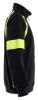 Afbeeldingen van BLÅKLÄDER Sweater Visible met rits 3567 zwart/High Vis geel L