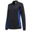Afbeeldingen van TRICORP Polosweater bi-colour dames 302002 navy/royal blauw L