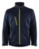 Afbeeldingen van BLÅKLÄDER Softshell jack 4950 donker marineblauw/High Vis geel 3XL