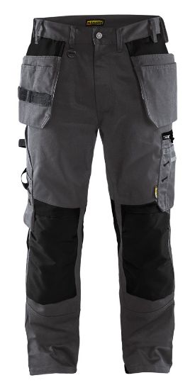 Afbeeldingen van BLÅKLÄDER Werkbroek met spijkerzakken 1555 donkergrijs/zwart D112