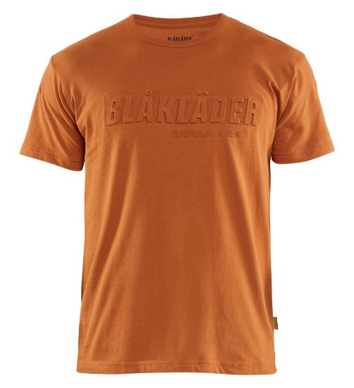 Afbeeldingen van BLÅKLÄDER T-shirt 3D 3531 roest XS