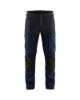 Afbeeldingen van BLÅKLÄDER Werkbroek service met stretch 1456 donker marineblauw/zwart D96