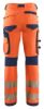 Afbeeldingen van BLÅKLÄDER Werkbroek met 4-weg stretch zonder spijkerzakken 1197 High Vis oranje/marineblauw D96