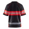 Afbeeldingen van BLÅKLÄDER Poloshirt UV Klasse 1 3338 zwart/High Vis rood L