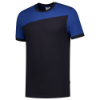 Afbeeldingen van TRICORP T-shirt bi-colour Naden 102006 navy/royal blauw M