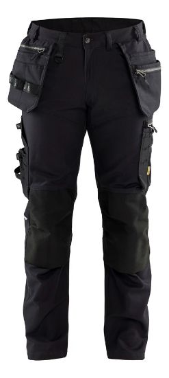Afbeeldingen van BLÅKLÄDER Werkbroek met stretch 1790 zwart/zwart D96