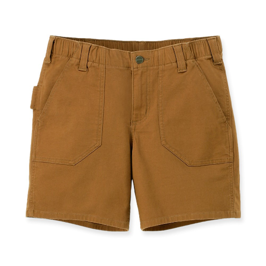 Afbeeldingen van CARHARTT Short canvas relaxed fit dames 105730 bruin W16/REG