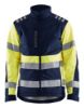 Afbeeldingen van BLÅKLÄDER Softshell jack 4497 marineblauw/High Vis geel S