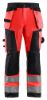 Afbeeldingen van BLÅKLÄDER Werkbroek 1568 High Vis rood/zwart D96