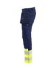 Afbeeldingen van BLÅKLÄDER Werkbroek met stretch 1130 marineblauw/High Vis geel D88