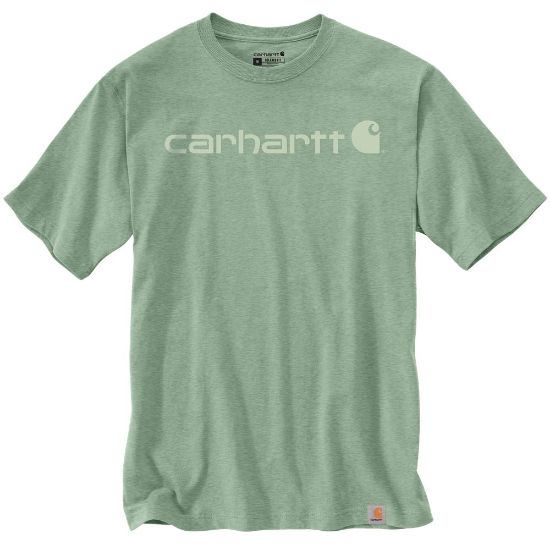 Afbeeldingen van CARHARTT T-shirt met logo 103361 loden frost heather L